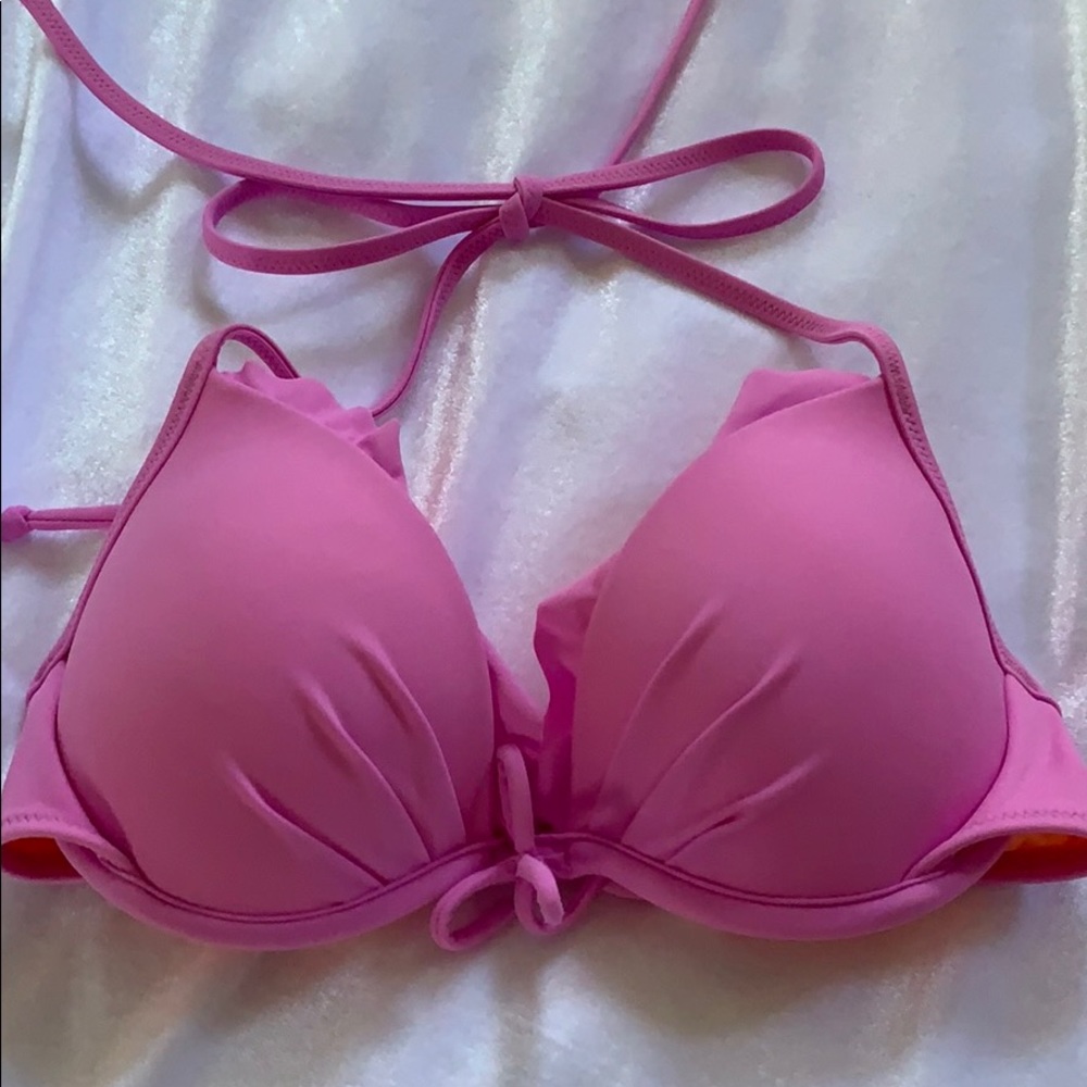 VS Slight Push Up Pink Bikini Top